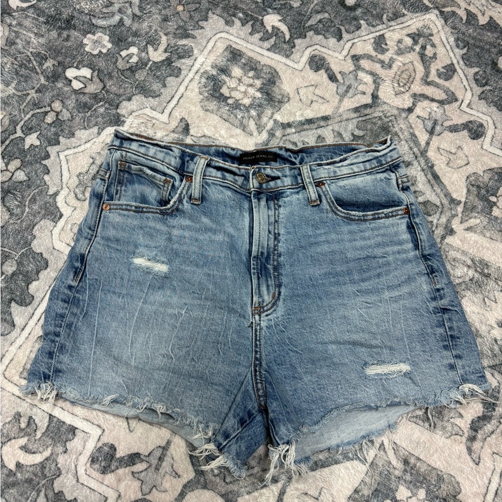 Silver Jeans highly desirable High-Waisted Jean Shorts